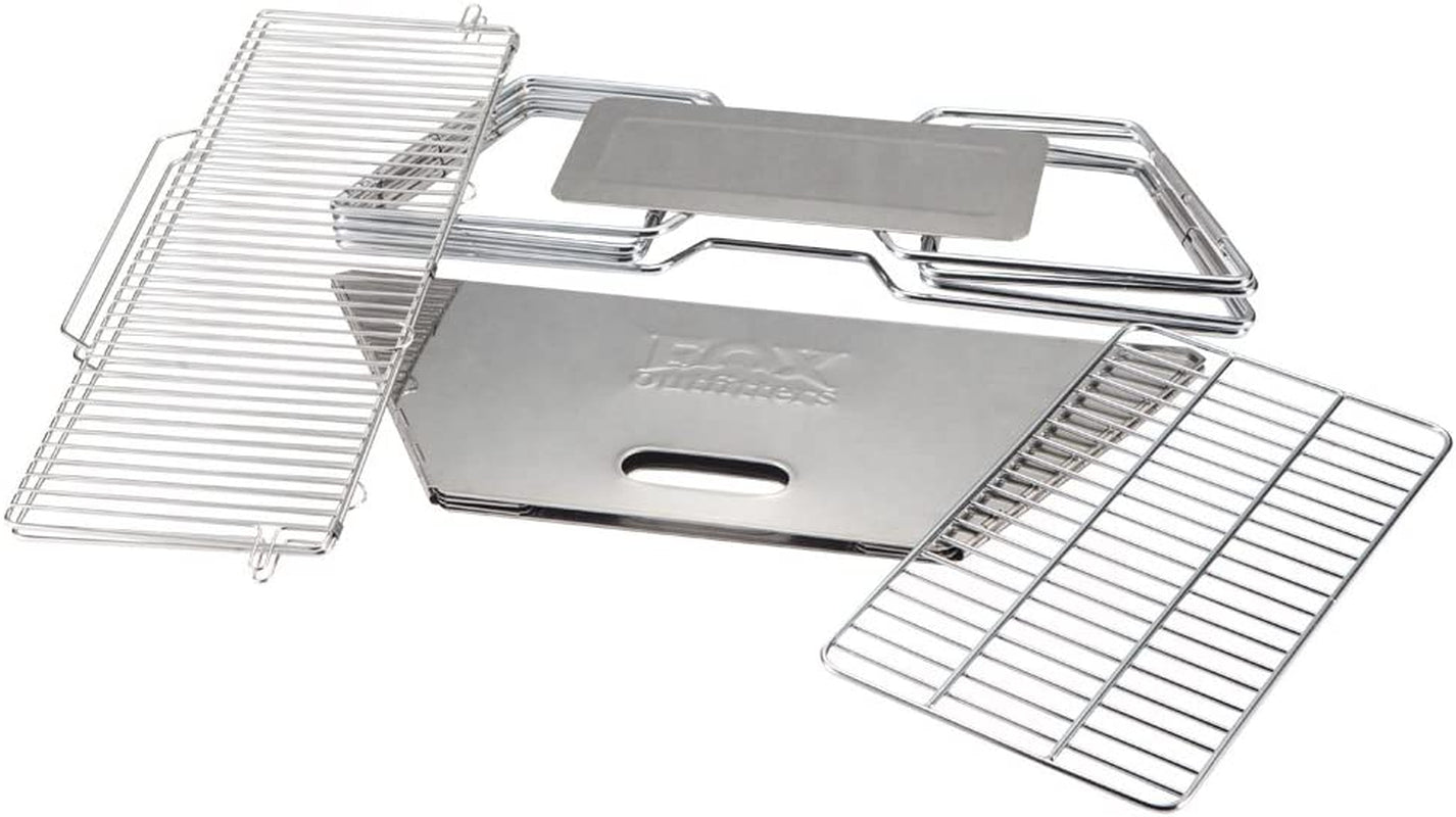 Quick Grill Large: Portable Camping Charcoal Grill with Carrying Bag for Backpacking / 304 Stainless Steel Grill/Outdoor Stove Burner/Hiking Travel Picnic BBQ