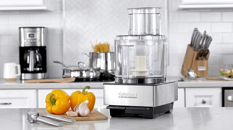 Image of Food Processor 14-Cup Vegetable Chopper for Mincing, Dicing, Shredding, Puree & Kneading Dough, Stainless Steel, DFP-14BCNY