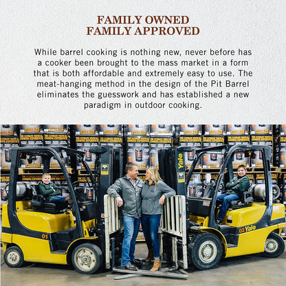 Pit Barrel Cooker Classic Package - 18.5 Inch Drum Smoker | Porcelain Coated Steel BBQ Grill | Includes 8 Hooks, 2 Hanging Rods, Grill Grate and More