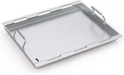 Full Size Griddle Insert for Weber Spirit 200 Series Gas Grill, Stainless Steel Flat Top Griddle for Weber Spirit I & II S-210 E-210 E-215 E-220