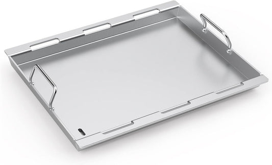 Full Size Griddle Insert for Weber Spirit 200 Series Gas Grill, Stainless Steel Flat Top Griddle for Weber Spirit I & II S-210 E-210 E-215 E-220
