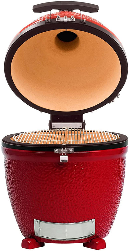 Kamado Joe KJ23NRHC Classic Joe II Stand Alone 18 Inch Charcoal Grill, Blaze Red