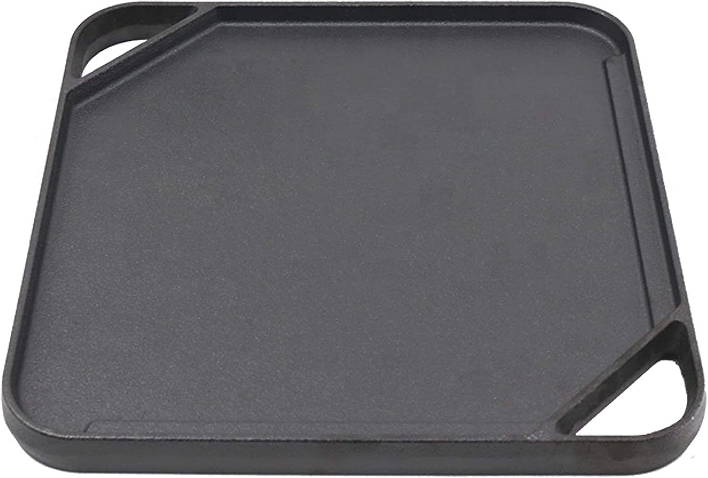 2-In-1 Pre-Seasoned Cast Iron Skillet Square Roasting Pan with Reversible Griddle Pan for Stove Top | 10"X10" Multi Cooker Deep Roasting Grill Pan, Non-Stick Camping Cookware