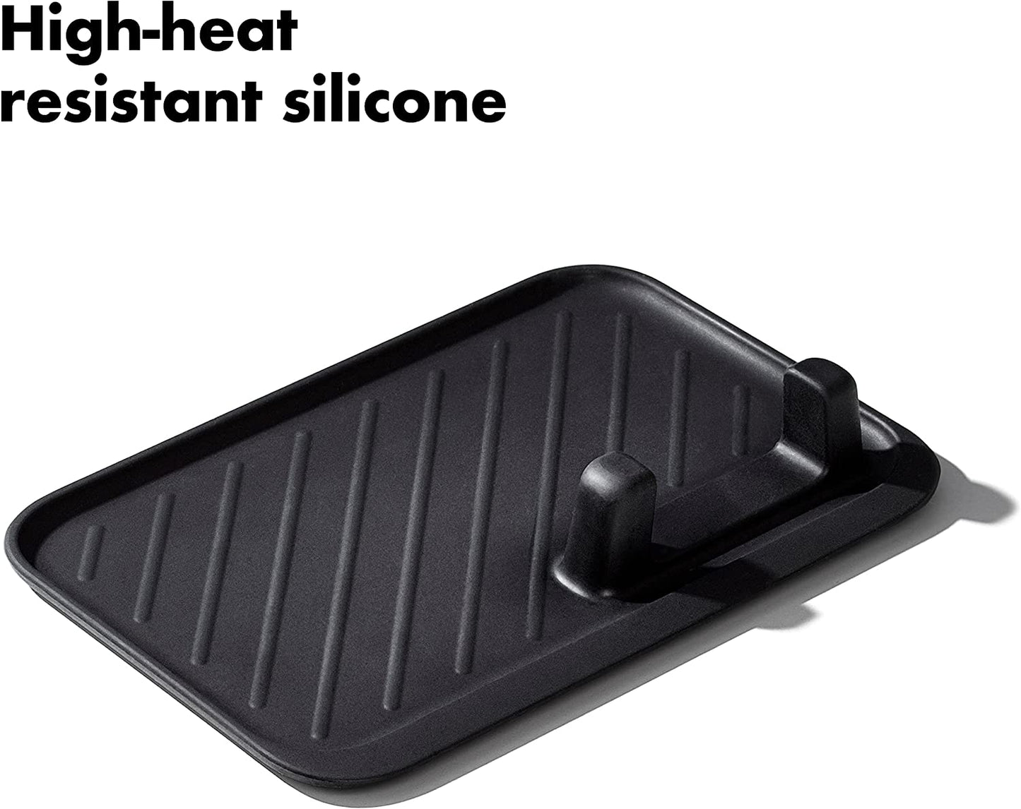 Good Grips Grilling, 3Pc Set - Tongs, Turner and Tool Rest, Black