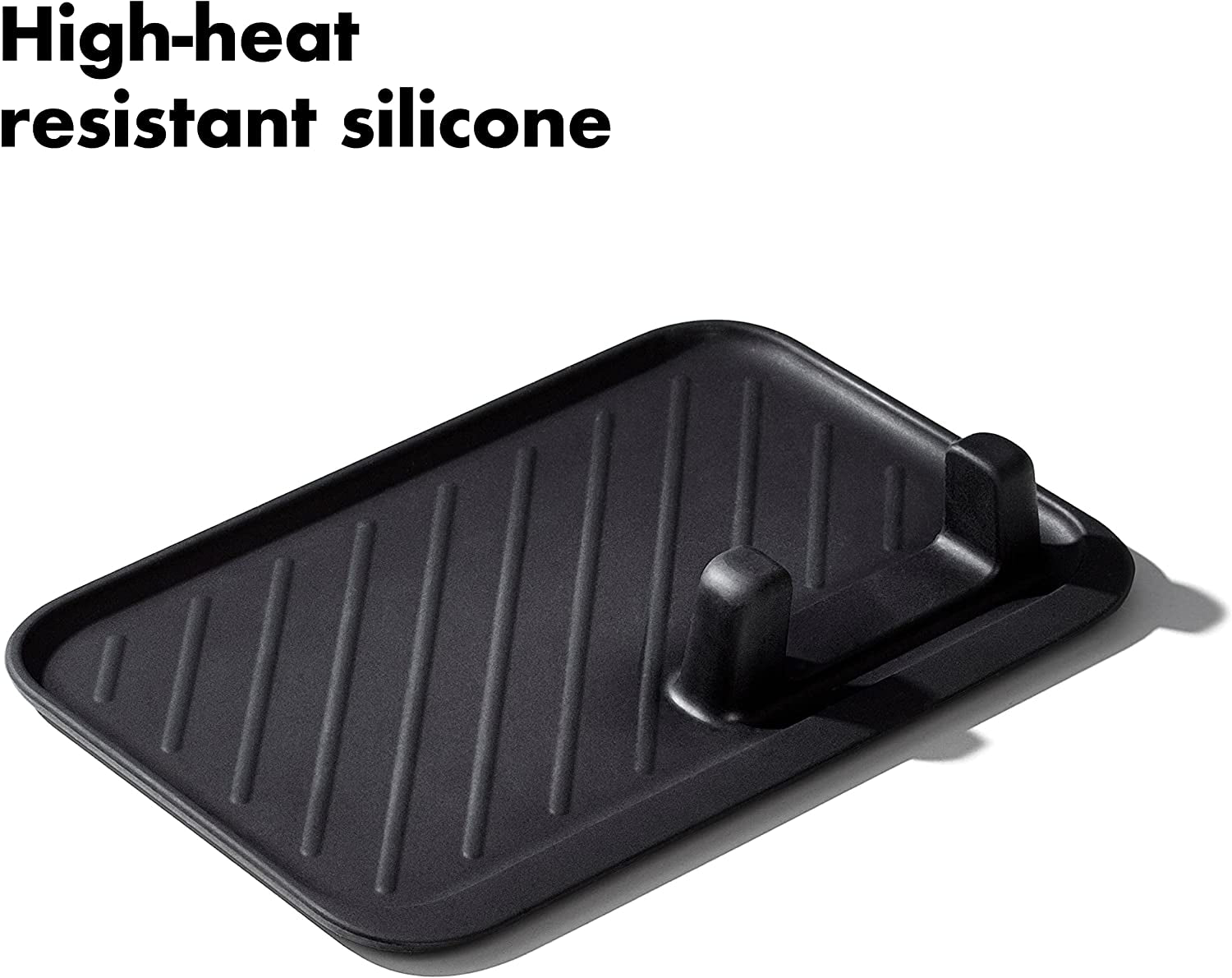 Good Grips Grilling, 3Pc Set - Tongs, Turner and Tool Rest, Black