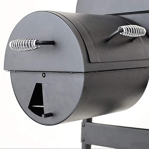 12201570-A1 American Gourmet Offset Smoker, Black,Standard