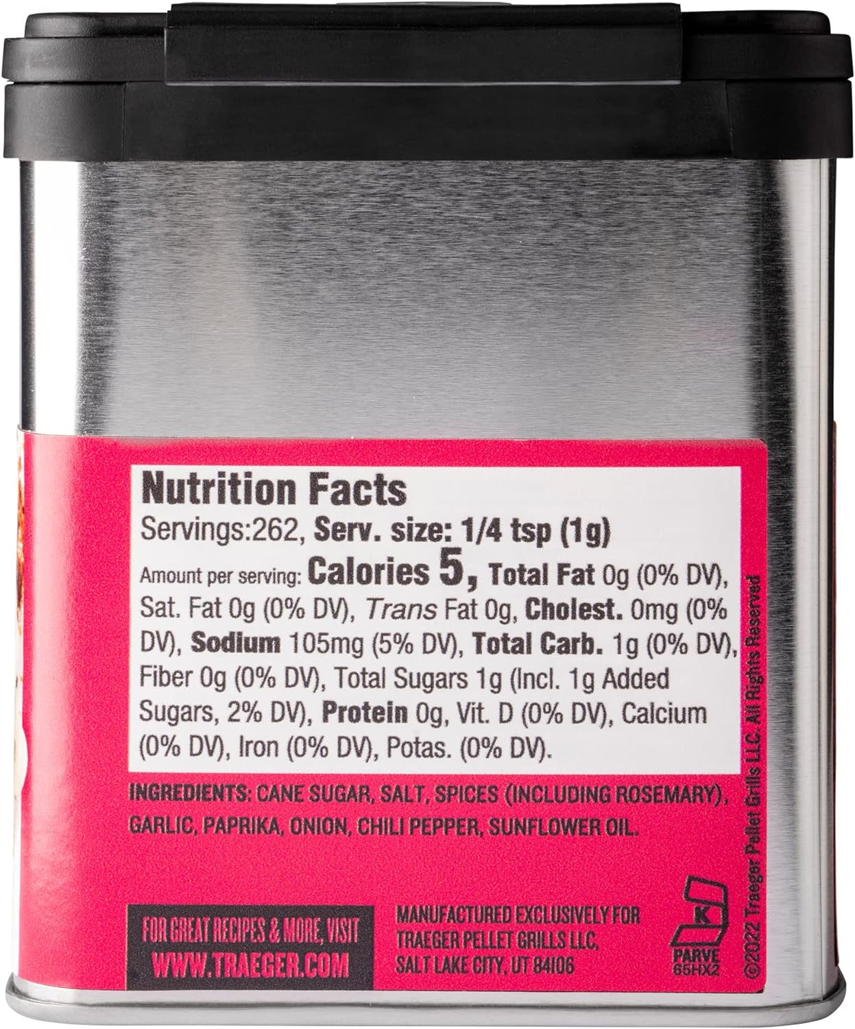 Traeger Grills SPC173 Prime Rib Rub with Rosemary & Garlic 9.25 Ounce (Pack of 1)