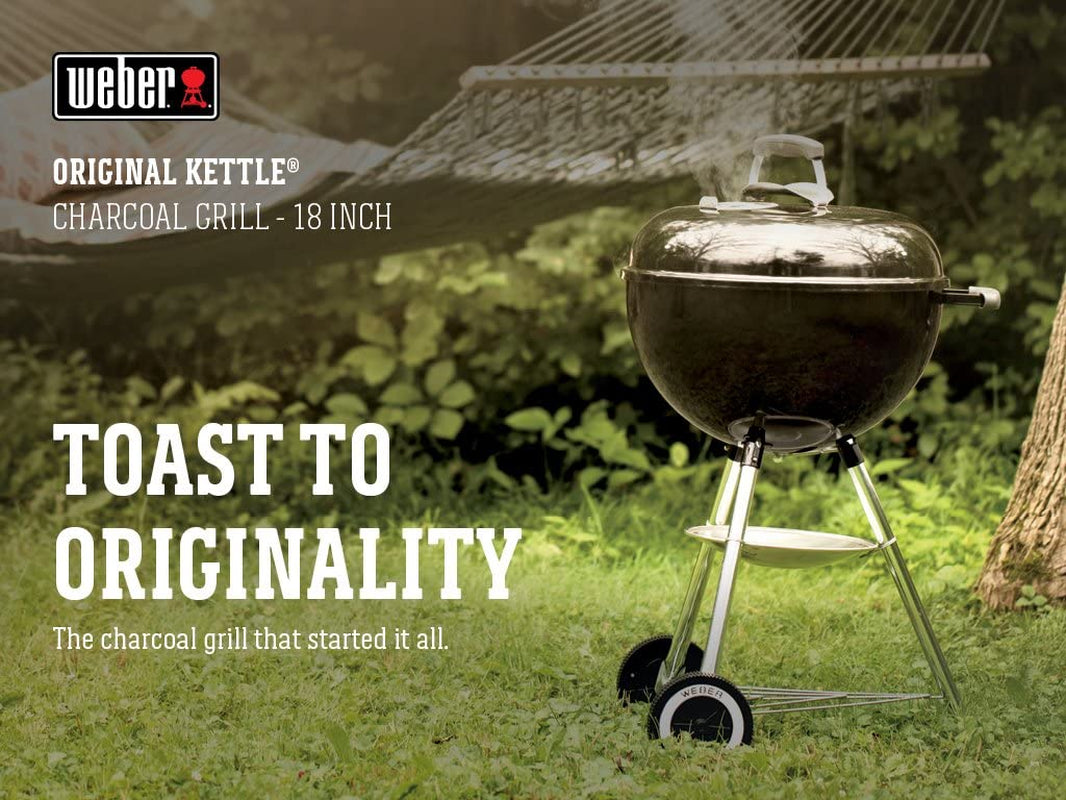 Weber Original Kettle 18 Inch Charcoal Grill, Black