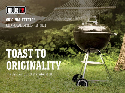 Weber Original Kettle 18 Inch Charcoal Grill, Black