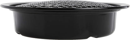 Korean Cookware Aburi Stove Top Grill Pan, Black, (CB-P-AM3)