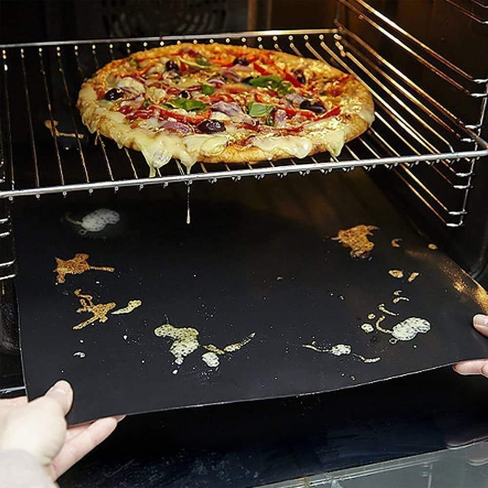YRYM HT Grill Mats for Outdoor Grill -Set of 5 Nonstick BBQ Grill Mat 15.75 X 13, Reusable & Heavy Duty under Grill Mat, Easy to Clean, Works for Gas, Charcoal, Electric Grill