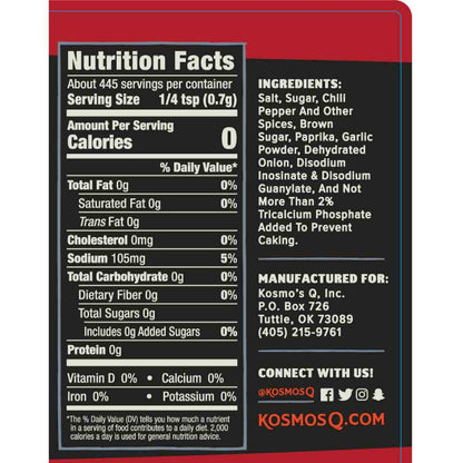 Kosmos Q Dirty Bird HOT BBQ Rub | Savory & Spicy Blend | Great on Chicken, Pork, Steaks & Brisket | Best Barbecue Rub | Meat Seasoning & Spice Dry Rub | 11 Oz Shaker Bottle