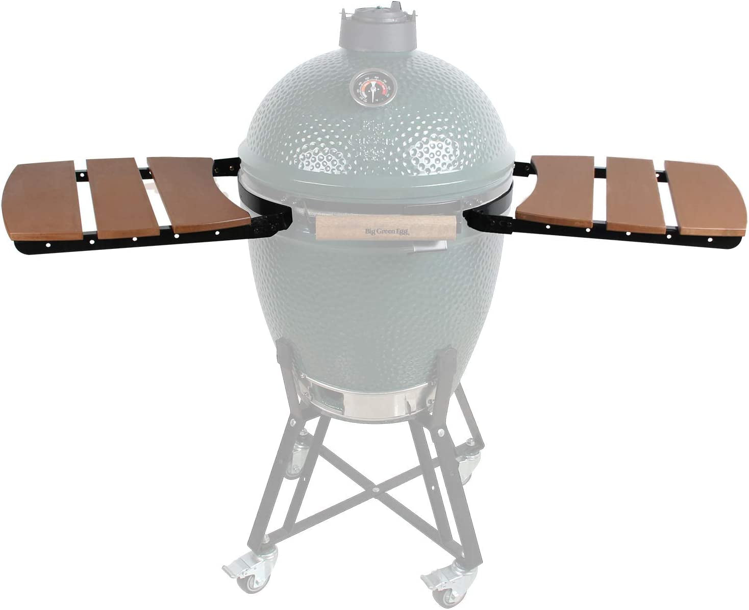 Side Shelves for Large Big Green Egg 3 Slat Grill Mates Large Green Egg Accessories Kamado Grill Parts Replacement HDPE Grill Smoker Accessories