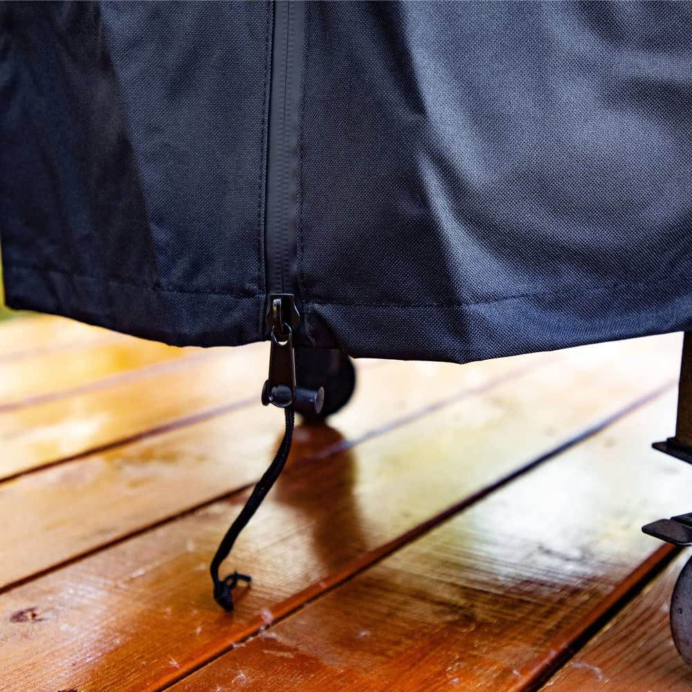 Grill Cover for Pit Boss Pro Series Triple-Function Combo Grill PB1100PSC2 PB1100PSC1 Pit Boss PB1230 Sportsman 1230 Pellet/Gas Combo Grill Cover Heavy-Duty, Black, PB 67364