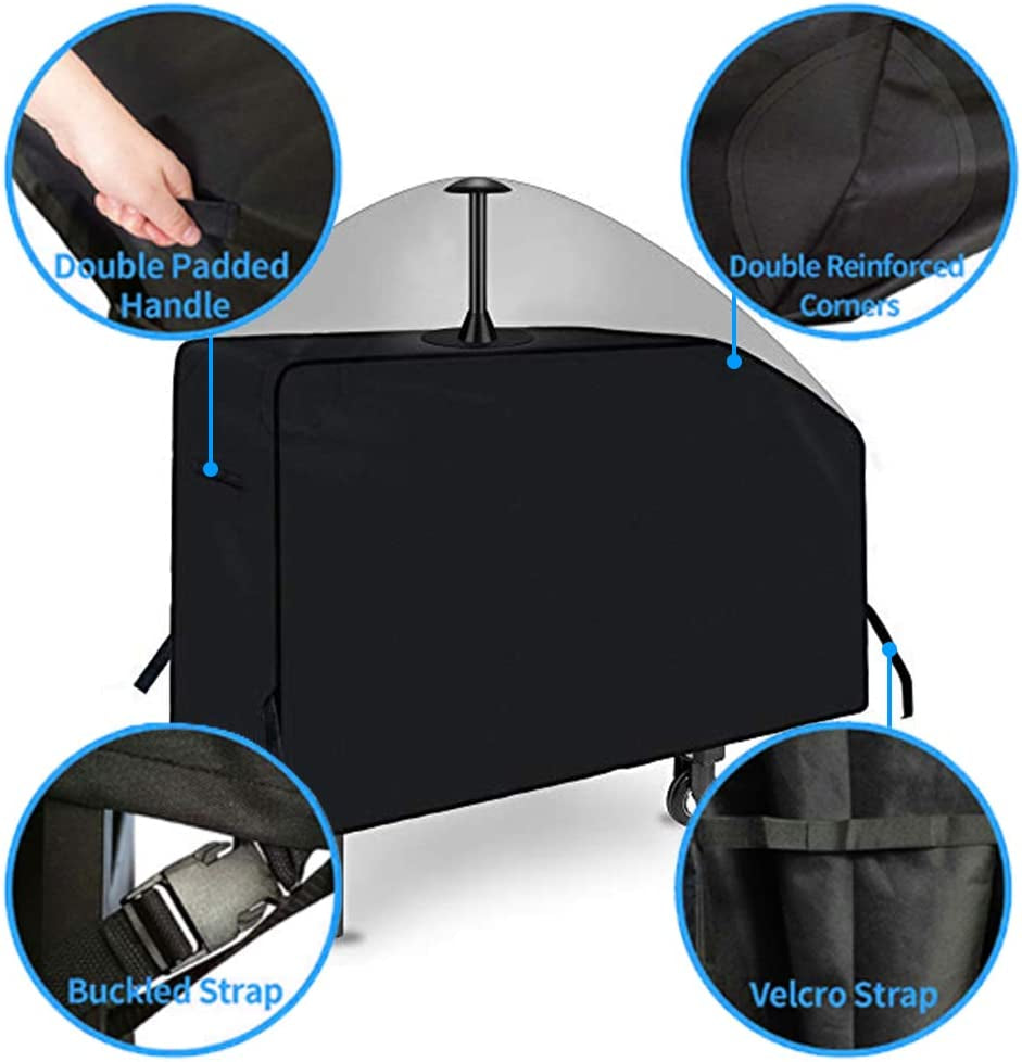 NEXCOVER 28 Inch Griddle Cover | for Blackstone 28 Inch 2 Burner Griddle Cooking Station | Waterproof Heavy Duty Gas Grill Cover | 600D Polyester Anti-Uv Canvas Flat Top BBQ Cover with Support Pole.