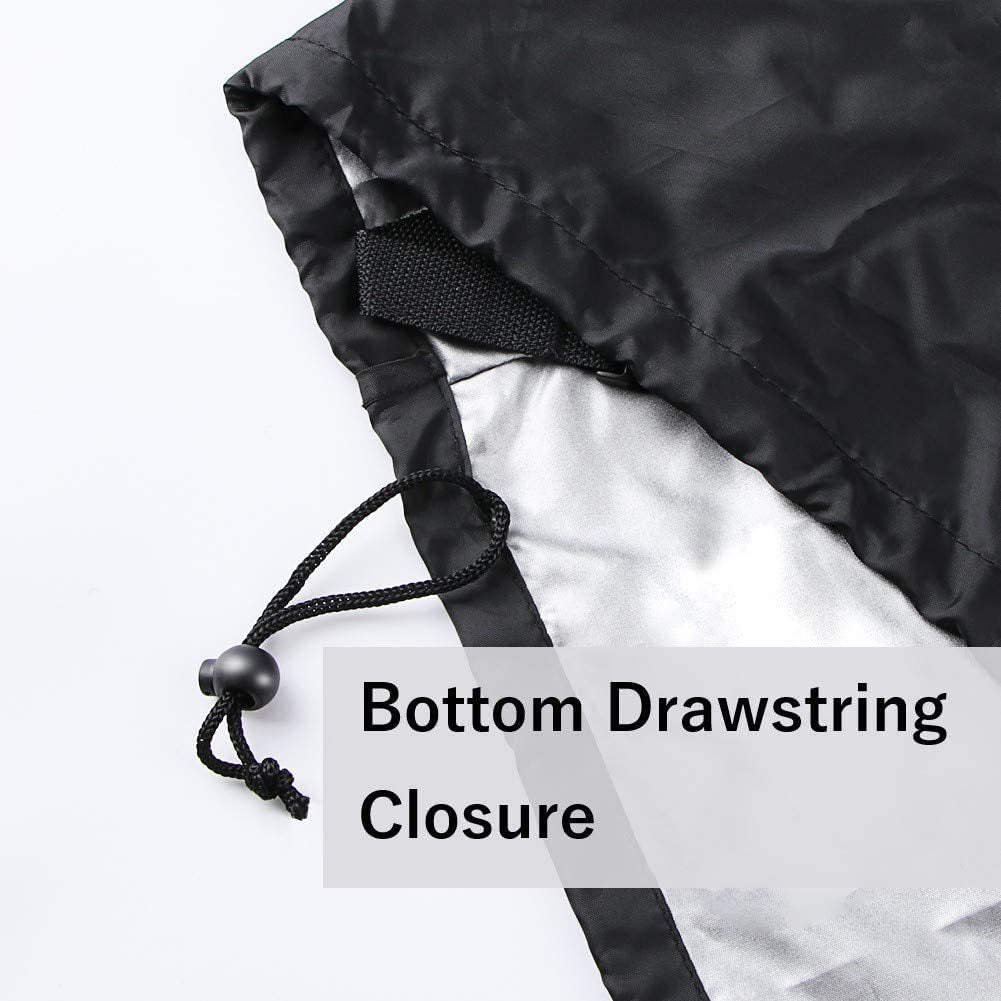 Grill Cover 58 Inch, Icover Waterproof BBQ Gas Grill Cover, Polyester Easy On/Off, Dustproof Fade Resistant for Weber Char-Broil Nexgrill and More Grills