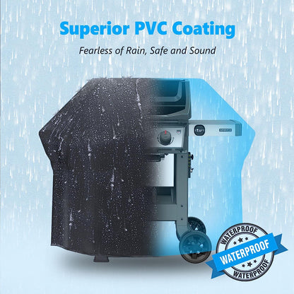 Homwanna Grill Cover 65 Inch - Superior BBQ Cover for Weber Genesis 400 and Summit 400 Series Gas Grill - 600D Outdoor Barbecue Cover for Weber 4 Burner Genesis Ii E325S, E410 and Summit E470, S420