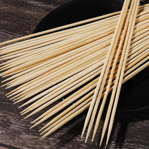 400 Pack 12 Inch Natural Bamboo Wood Barbecue Skewers for Grilling, Kabob, Fruit, Appetizer, Cocktail, Sausage, Chocolate Fountain, BBQ Sticks. (Φ=4Mm)