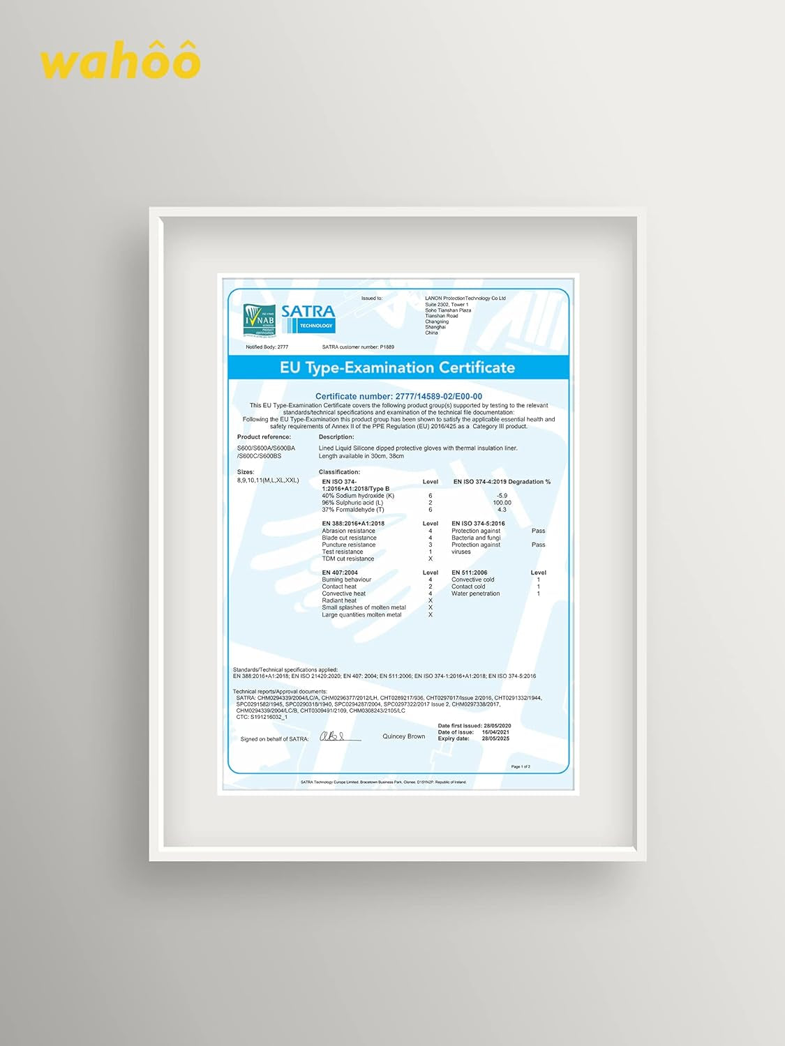 Wahoo Liquid Silicone Smoker Oven Gloves, Food-Contact Grade, Heat Resistant Gloves for Cooking, Grilling, Baking, Yellow, L/9