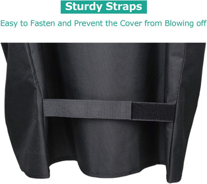 Outdoor Heavy Duty Waterproof Wood Pellet Grill and Smoker Cover, UV Resistant Full Length BBQ Grill Cover Compatible for Traeger 22 Series, Lil' Tex Grill and Z Grill, All Weather Protection