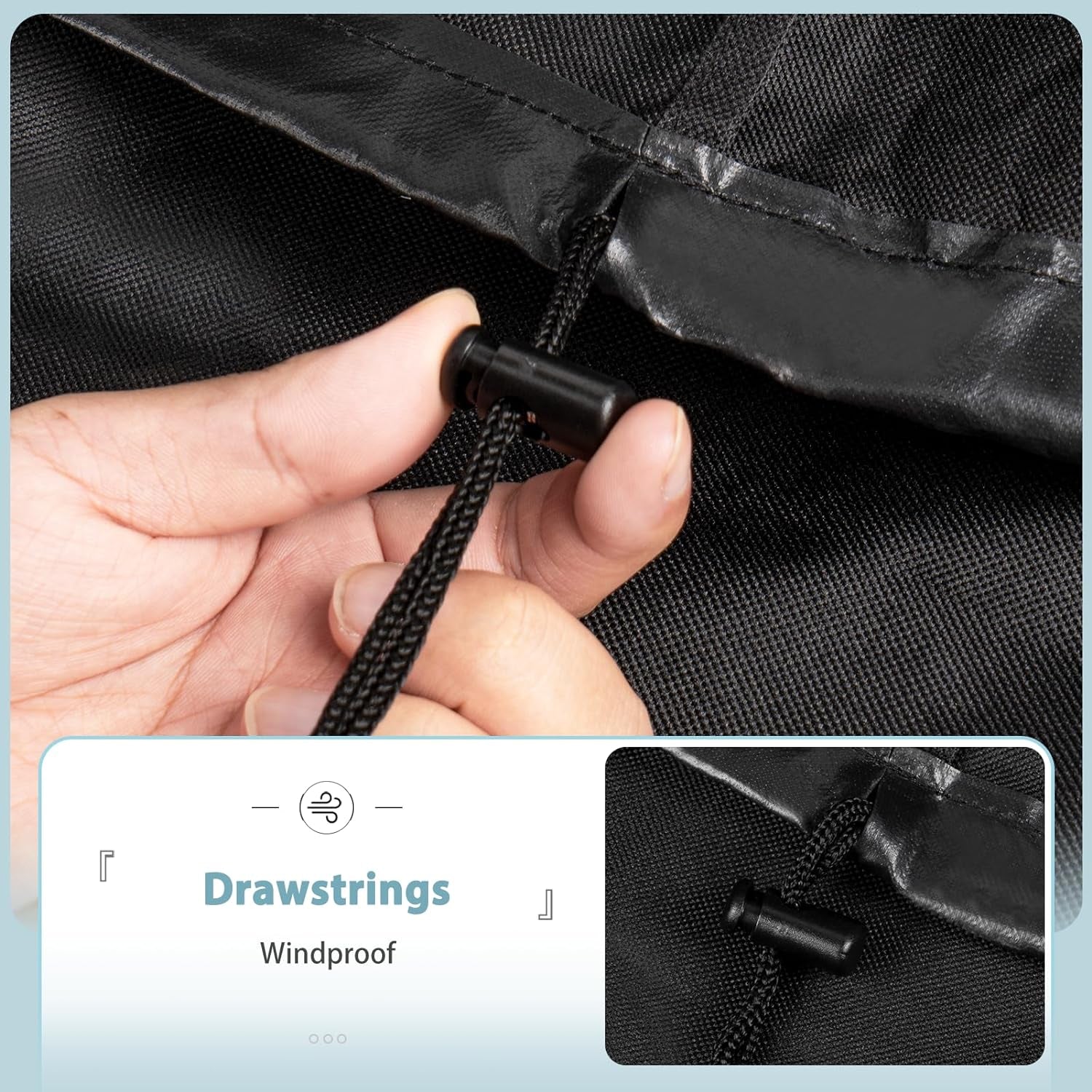 SHINESTAR Grill Cover for Weber Genesis 400 Series, Double Straps and Built-In Vents,Heavy Duty & Waterproof, Fits Grill up to 69 Inch Wide, Black