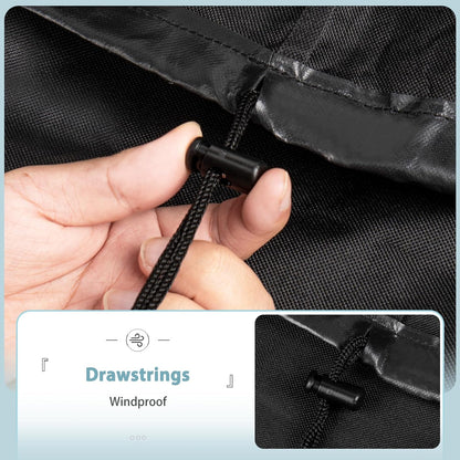 SHINESTAR Grill Cover for Weber Genesis 400 Series, Double Straps and Built-In Vents,Heavy Duty & Waterproof, Fits Grill up to 69 Inch Wide, Black