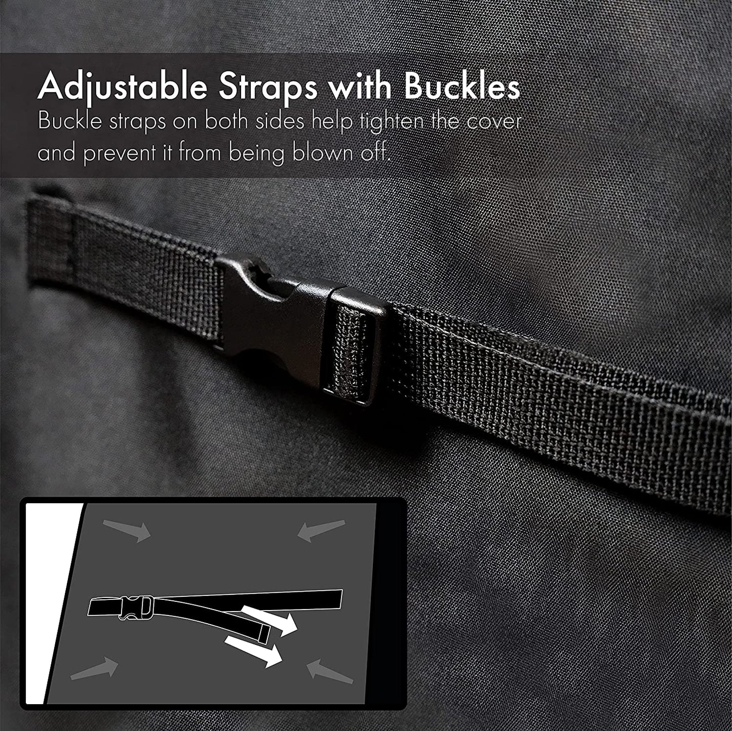 G128 - Black Grill Cover, 30 Inch Gas Grill Cover Waterproof, UV Resistant BBQ Grill Cover, Fits Most Brands of Grills - Black