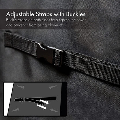 G128 - Black Grill Cover, 30 Inch Gas Grill Cover Waterproof, UV Resistant BBQ Grill Cover, Fits Most Brands of Grills - Black