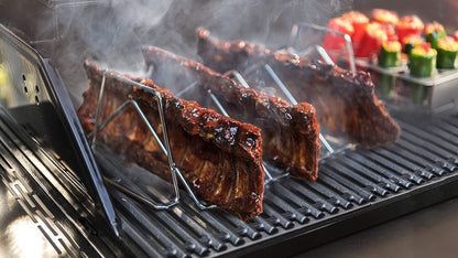 Char-Broil 1944364R04 Grill plus Rib & Roast Rack, 4.5X13.75X4.39, Silver