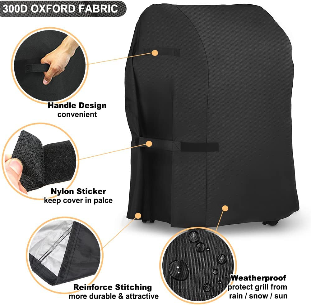 LBTING Grill Cover, 40-Inch Heavy Duty 300D Oxford Waterproof Windproof UV Resistant BBQ Gas Grill Cover for Outdoor Barbecue Fit Most Brands Weber, Brinkmann, Char Broil, Holland