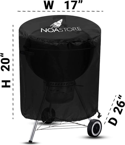 BBQ Grill Cover | 15 Inches | 210D Gas Grill Covers Heavy Duty Waterproof Used as Smoker Cover, Gas Stove Cover, Griddle Cover, Kettle Grill Cover and BBQ Cover