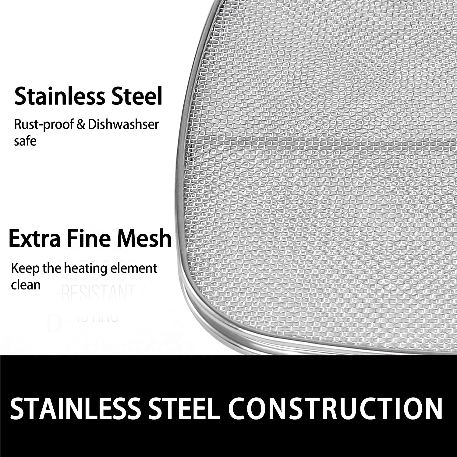 Replacement Splatter Shield for Ninja Foodi Ag301,Accessories for Ninja Foodi 5-In-1 Indoor Grill, Stainless Steel Fine Mesh Splatter Screen for Ninja Foodi AG300, AG300C,AG301C, AG302, AG400