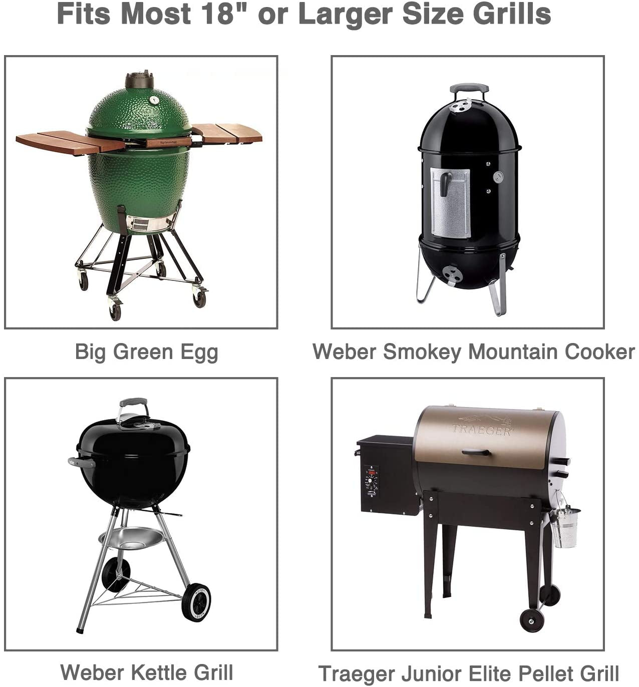 Extra Long Stainless Steel Rib Rack for Smoking and Grilling, Holds up to 3 Full Racks of Ribs, Fits 18” or Larger Gas Smoker or Charcoal Grill, Perfect Smoker Accessories Gifts for Men