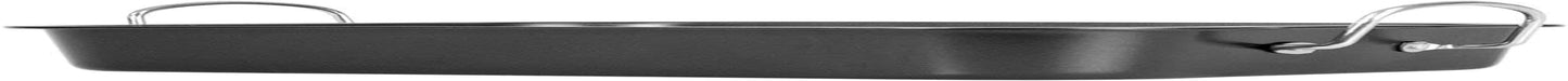Deluxe Non Stick Roaster Pan/Turkey Roasting Pan with Rack and Handles, Excellent Broiler Pan for Turkeys, Hams and Chickens 14.5" X 11.5", Black