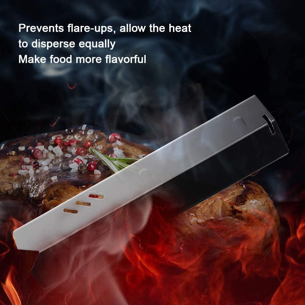 Porcelain Steel Heat Plate for Backyard Grill BY12-084-029-98, Backyard GBC1255W, Uniflame GBC1059WB, Dyna Glo DGF493BNP DGF510SBP, 15 Inch Heat Shield Tent Flame Tamer Burner Cover