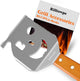 Rilltowpe BBQ Spatula, Outdoor BBQ BBQ Spatula, Wooden Handle Stainless Steel BBQ Spatula, Outdoor BBQ Accessories. Unique BBQ Gifts.