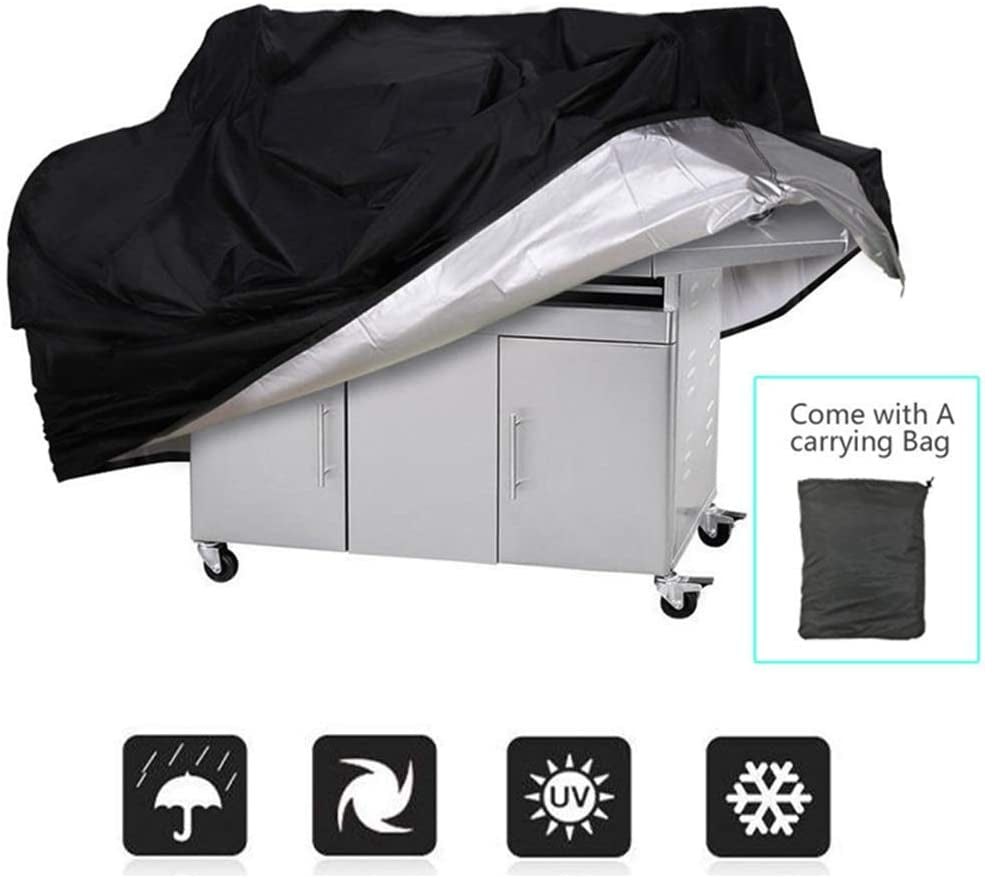 Samhe Grill Cover, 75-Inch Waterproof UV Resistant Heavy Duty BBQ Gas Grill Cover for Nexgrill Brinkmann Weber Char-Broil and More