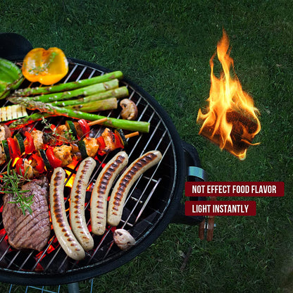 Fire Starter Squares 64 - Fire Starters for Fireplace,Chimney,Bbq Grill,Camping Fire,Wood Stove - Water Resistant and Safe Odourless - Camping Accessories