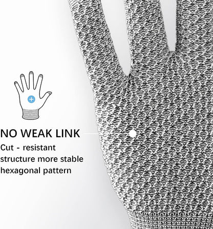 Cut Resistant Gloves, EN388 Level 5 Cut Resistant Gloves, No Cut Gloves, Cut Proof Gloves, Food Grade