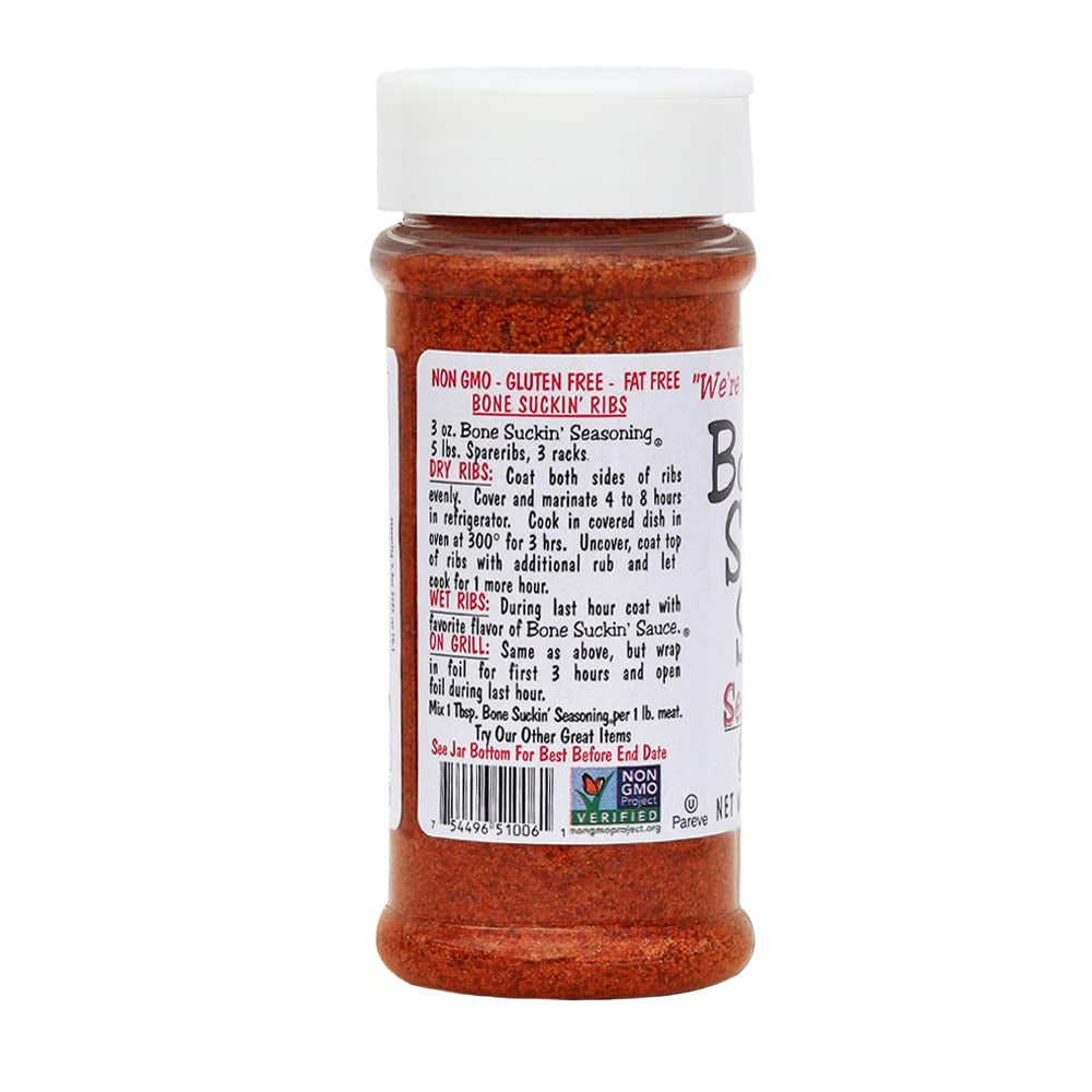 Bone Suckin' Seasoning & Rub 5.8 Ounce (Pack 3)