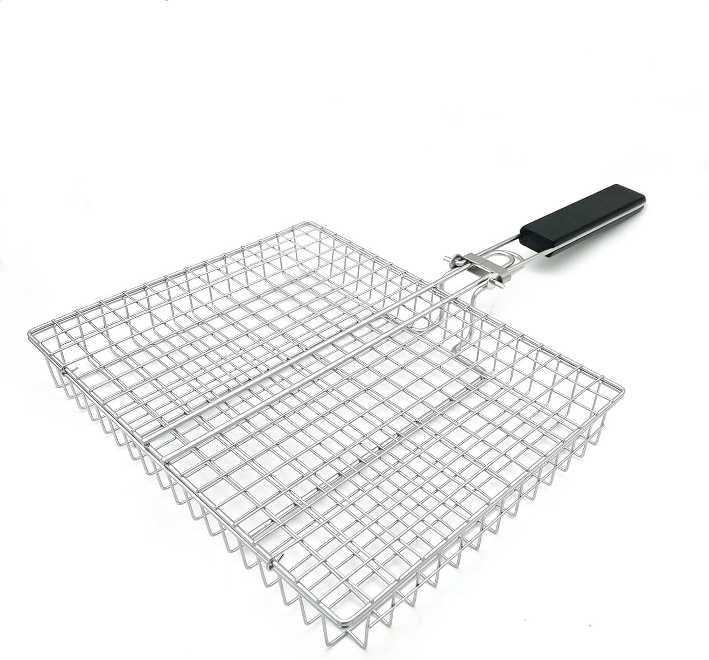 Large Capacity Barbeque Grill Basket with Brush BBQ Tong Deeper Grilling Rack Havy Duty Stainless Steel BBQ Accessories Set