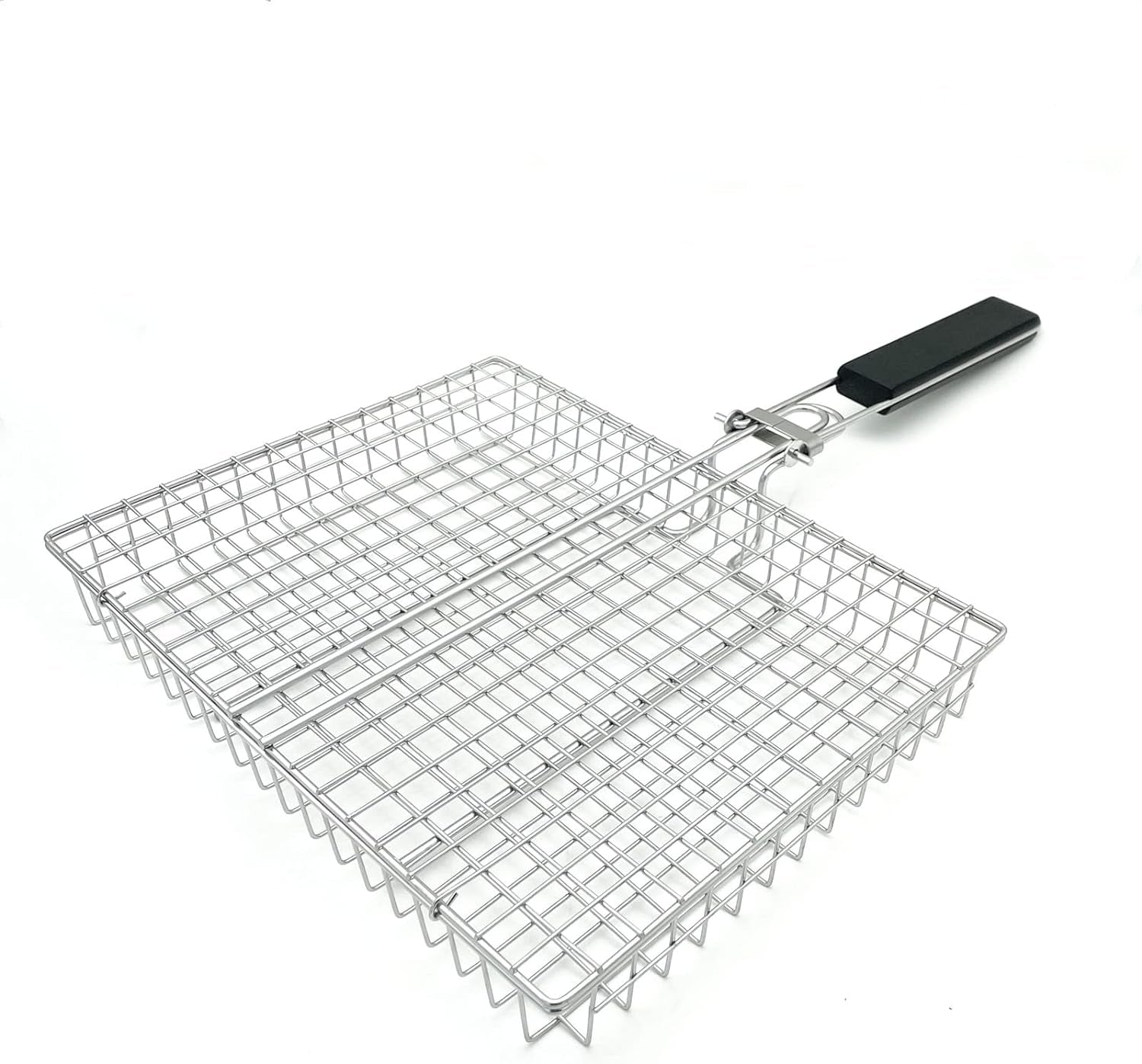 Large Capacity Barbeque Grill Basket with Brush BBQ Tong Deeper Grilling Rack Havy Duty Stainless Steel BBQ Accessories Set