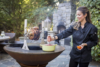 Classic 40" Grill with a Low Euro Base Home Chef Bundle with 5 Grilling Accessories.