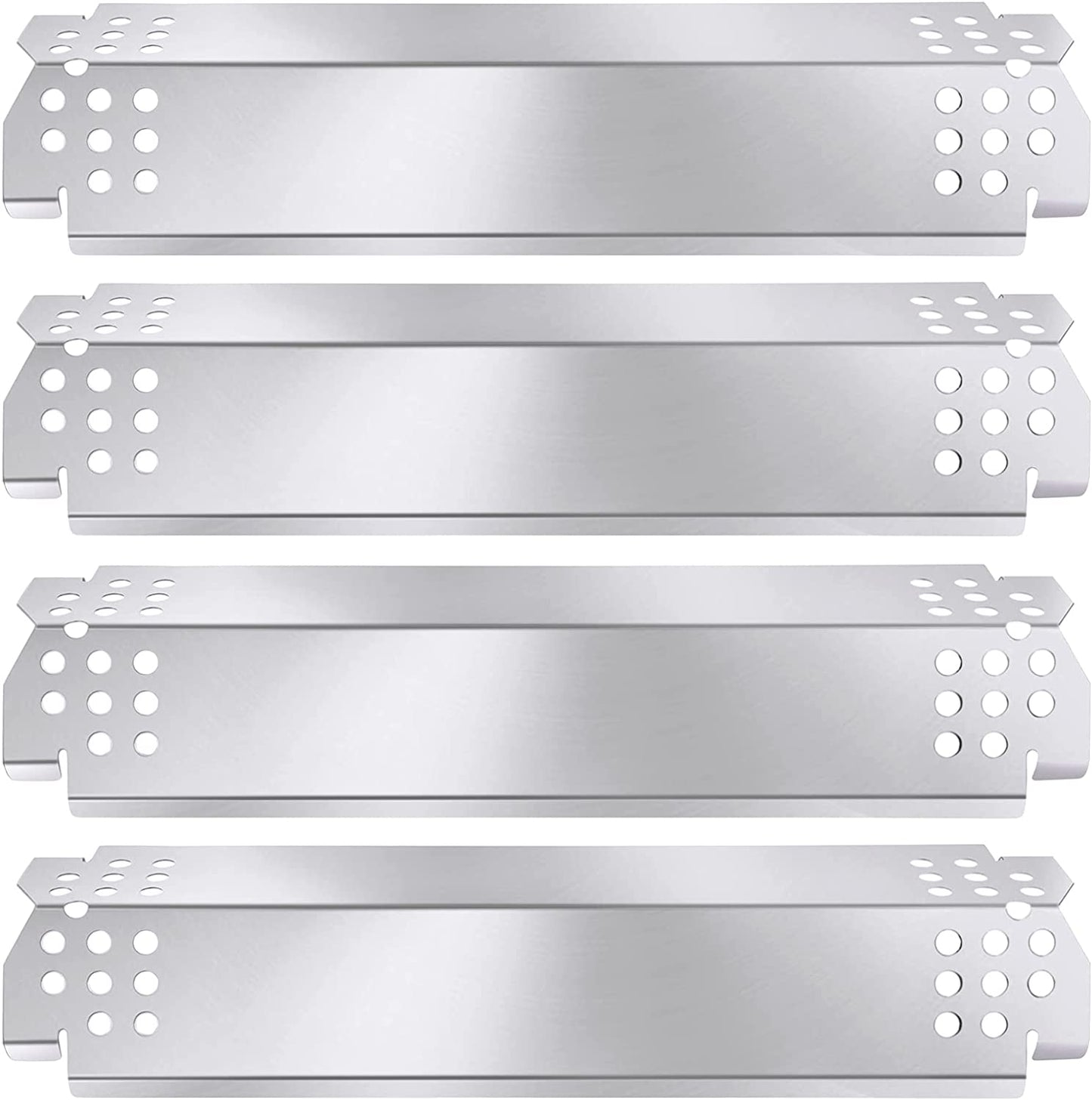 Grill Heat Plate Parts for Home Depot Nexgrill 720-0830H, 720-0888N, 720-0888, 720-0864, 720-0896B, Stainless Steel Grill Heat Tent, Burner Cover, Flame Tamer for 4 Burner Members Mark 720-0830G