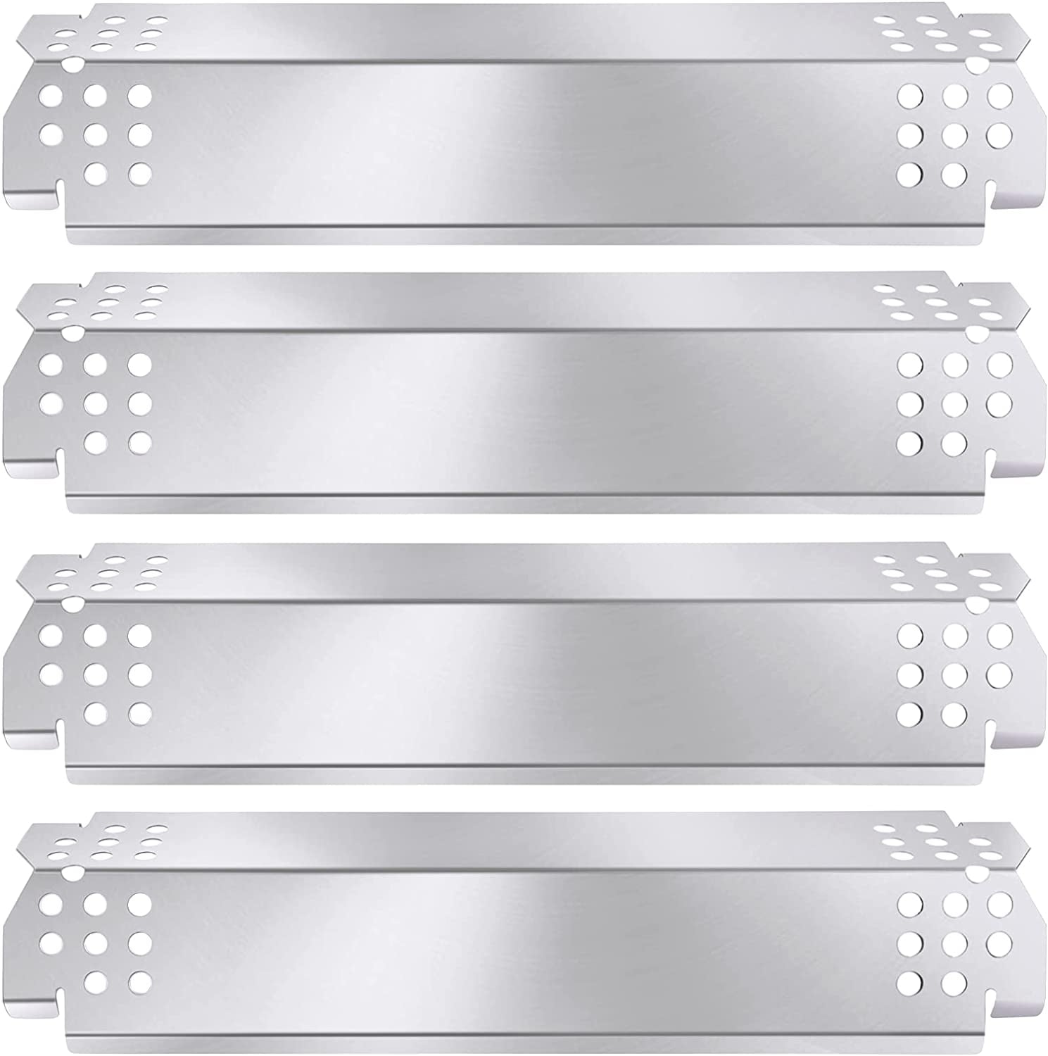 Grill Heat Plate Parts for Home Depot Nexgrill 720-0830H, 720-0888N, 720-0888, 720-0864, 720-0896B, Stainless Steel Grill Heat Tent, Burner Cover, Flame Tamer for 4 Burner Members Mark 720-0830G