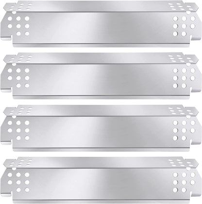 Grill Heat Plate Parts for Home Depot Nexgrill 720-0830H, 720-0888N, 720-0888, 720-0864, 720-0896B, Stainless Steel Grill Heat Tent, Burner Cover, Flame Tamer for 4 Burner Members Mark 720-0830G