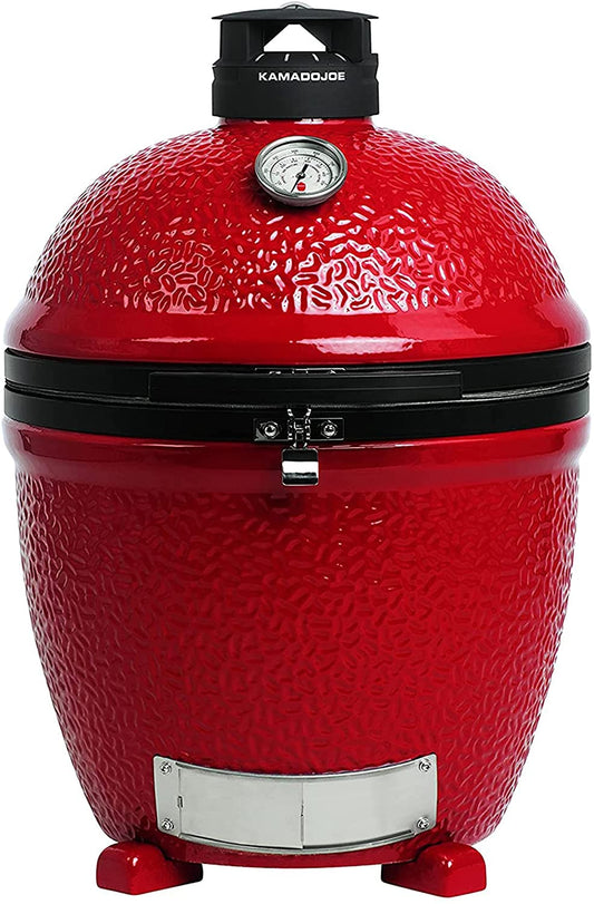 Kamado Joe KJ23NRHC Classic Joe II Stand Alone 18 Inch Charcoal Grill, Blaze Red