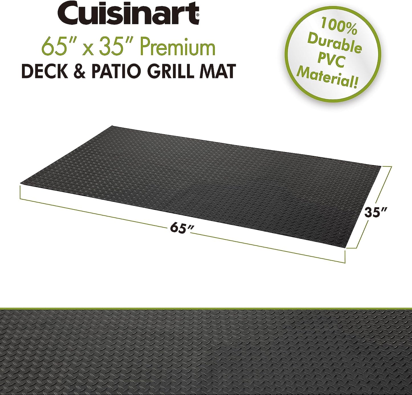 CGMT-300, 65” X 36, 65" X 36", Premium Deck and Patio Grill Mat, 65" X 35"
