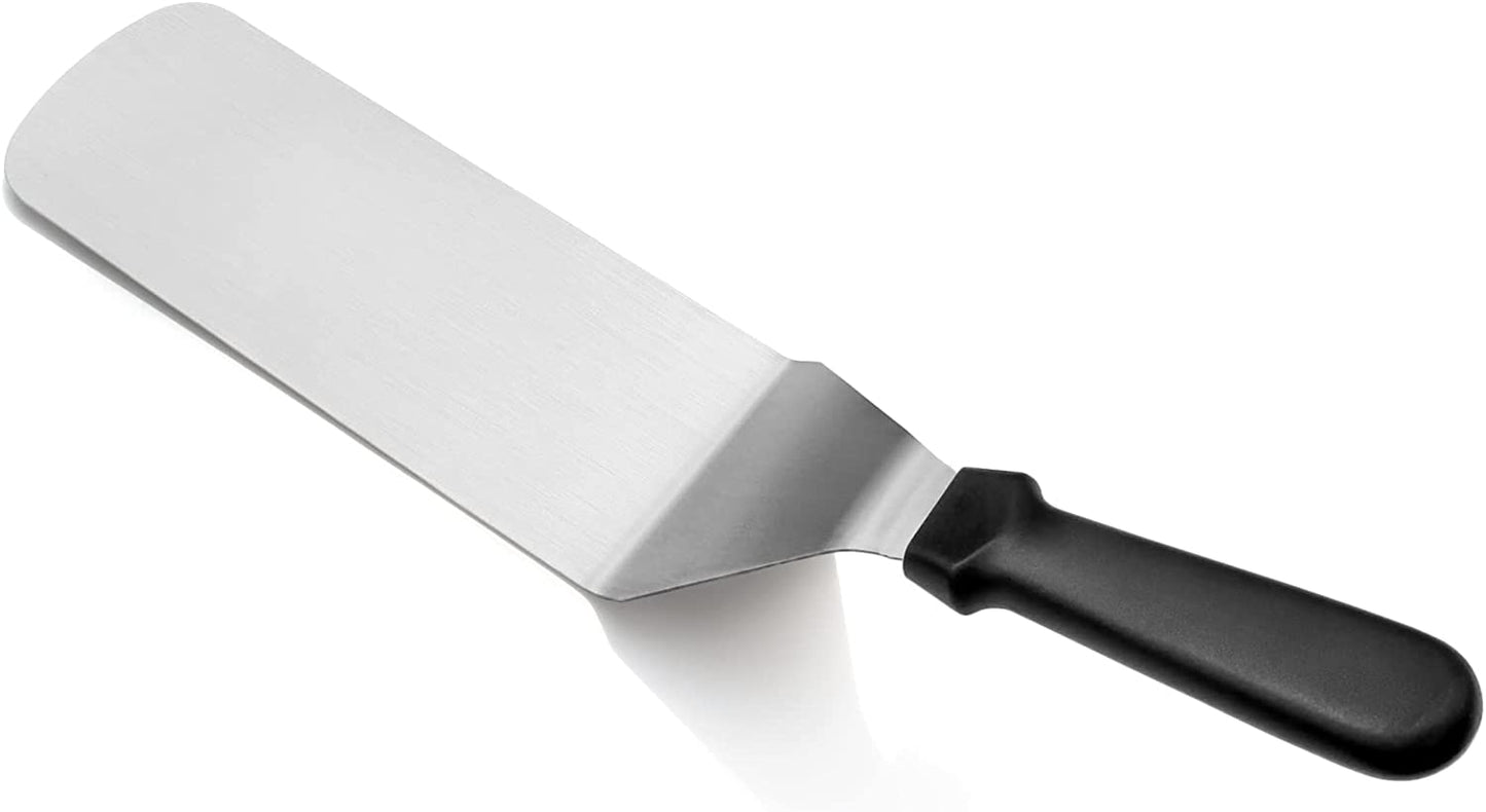 New Star Foodservice 36190 Plastic Handle Flexible Grill Turner/Spatula, 14.5-Inch, Black