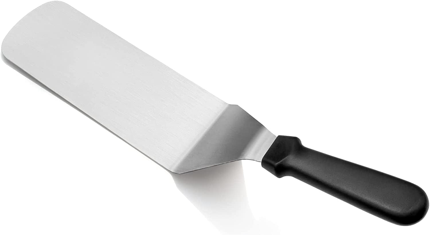 New Star Foodservice 36190 Plastic Handle Flexible Grill Turner/Spatula, 14.5-Inch, Black